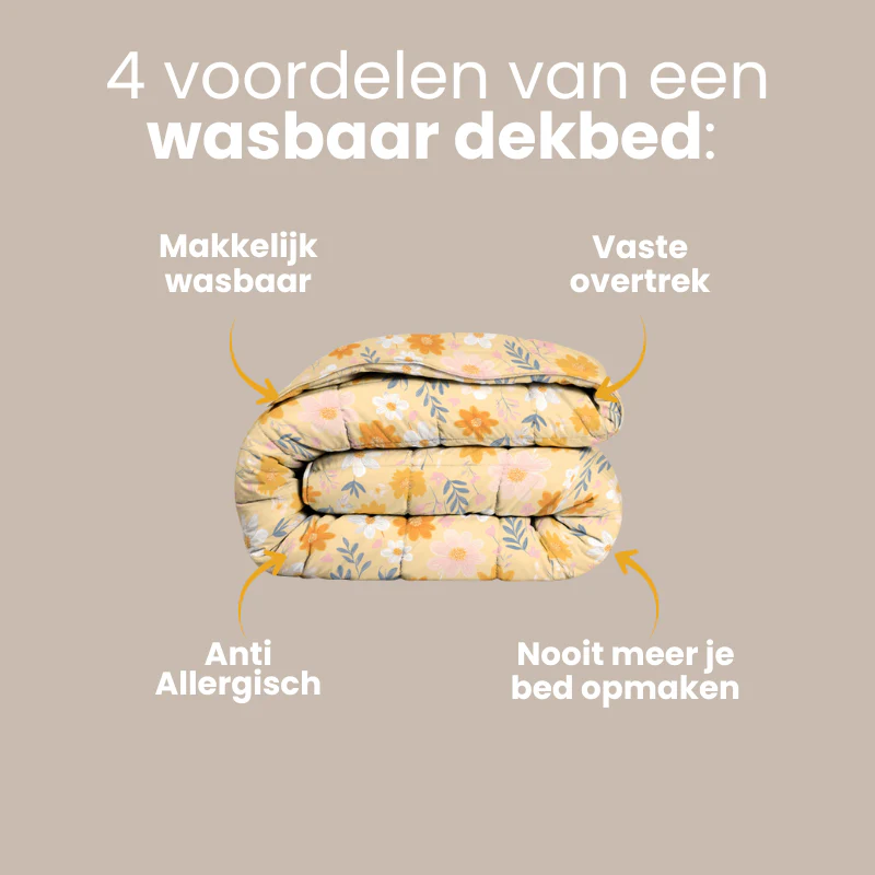 Easy Dekbed Zonder Overtrek - Orange Flower Field - Image 9