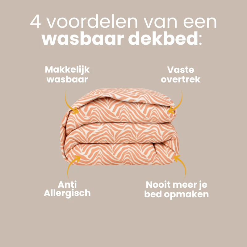 Easy Dekbed Zonder Overtrek - Zebra - Roze - Image 8