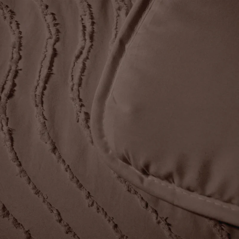 Easy Dekbed Zonder Overtrek -  Japandi Waves - Bruin - Image 6