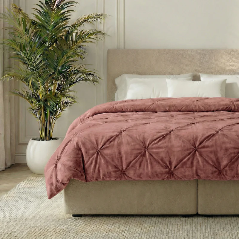 Easy Dekbed Diamond Pintuck - Roze - Image 5
