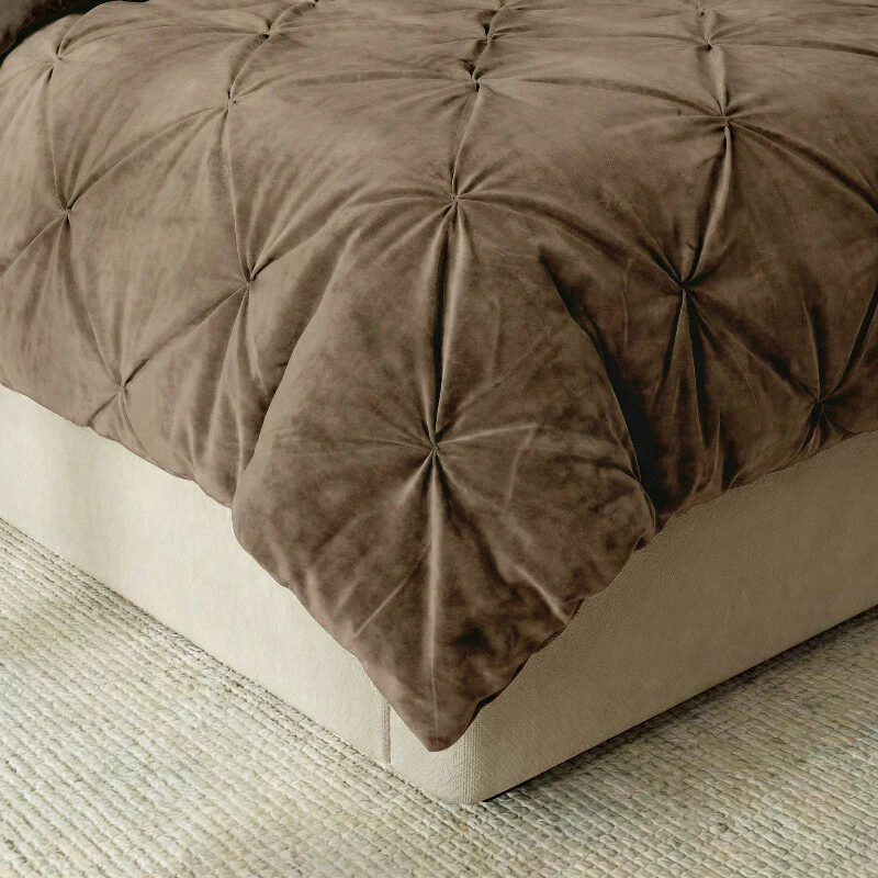 Easy Dekbed Diamond Pintuck - Taupe - Image 3