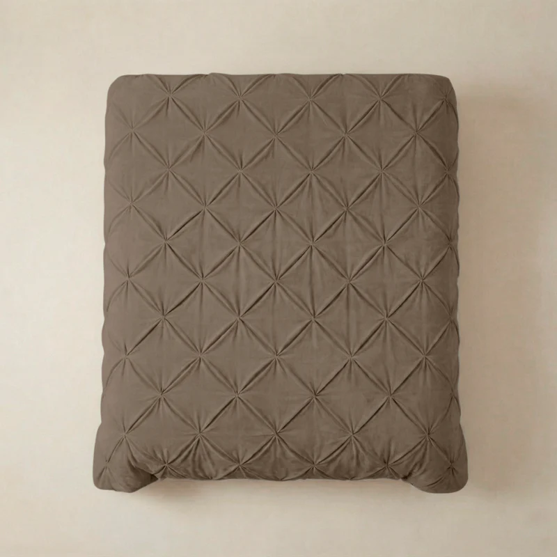 Easy Dekbed Diamond Pintuck - Taupe - Image 4