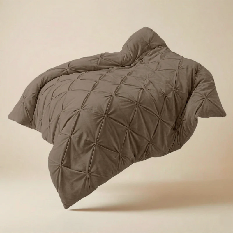Easy Dekbed Diamond Pintuck - Taupe - Image 6