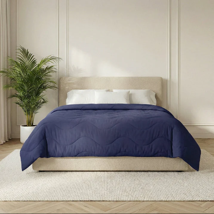 Easy Dekbed Zonder Overtrek Wave Uni - Navy - Image 6