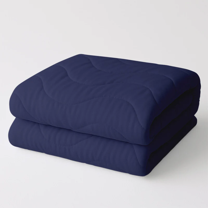 Easy Dekbed Zonder Overtrek Wave Uni - Navy - Image 8