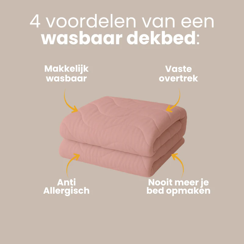 Easy Dekbed Zonder Overtrek Wave Uni - Roze - Image 11