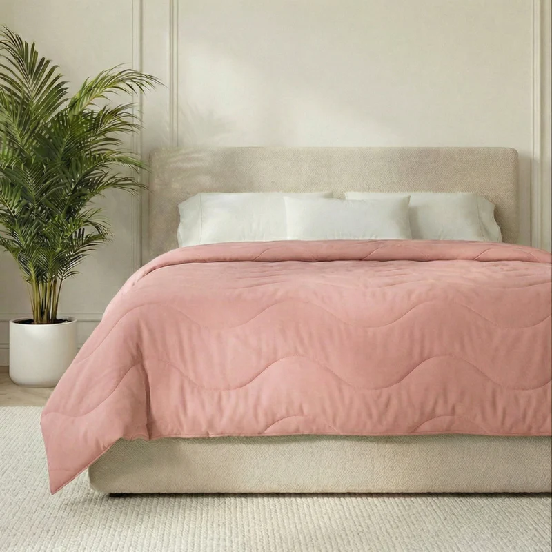 Easy Dekbed Zonder Overtrek Wave Uni - Roze - Image 3
