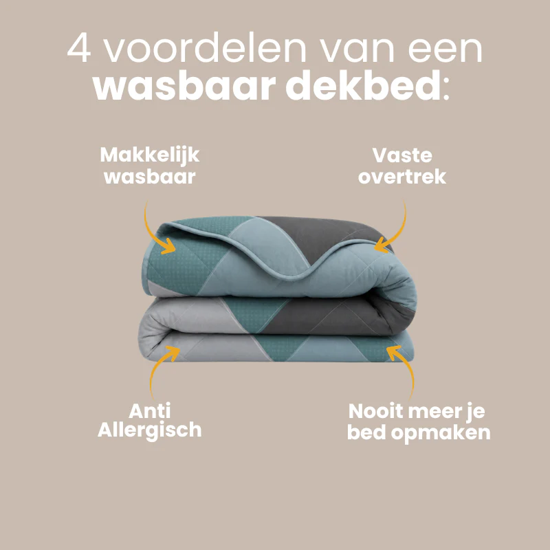 Easy Dekbed Zonder Overtrek Triangular Bliss - Blauw - Image 6