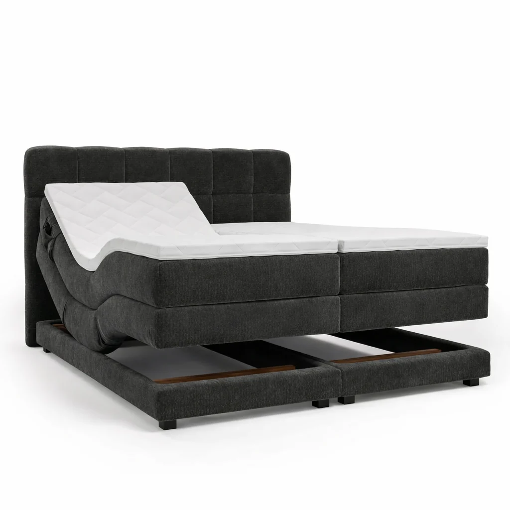 Elektrische Boxspring Lucca - Zwart - Image 2