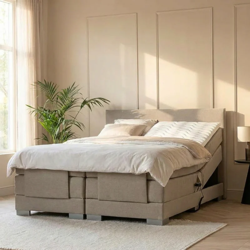 Elektrische Boxspring Julia - Beige - Image 4