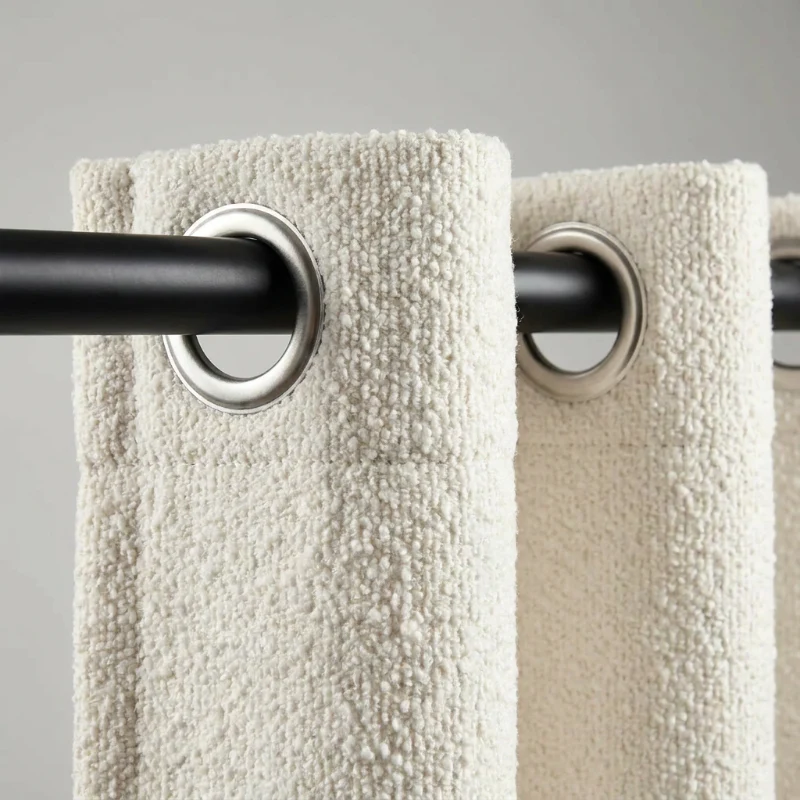Gordijnen Bouclé - Ringen - Off-White - Image 3