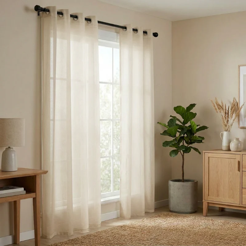Gordijnen In Between - Ringen - Beige - Image 3