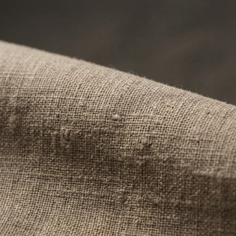 Gordijnen met Linnen Look - Ringen - Beige - Image 3