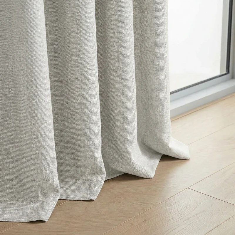 Gordijnen met Linnen Look - Haken - Off White - Image 2