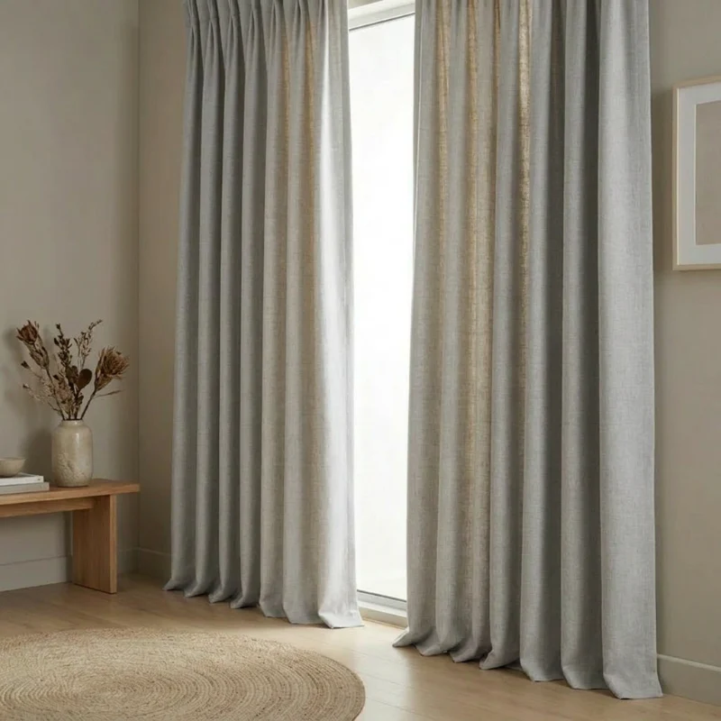 Gordijnen met Linnen Look - Haken - Off White - Image 5