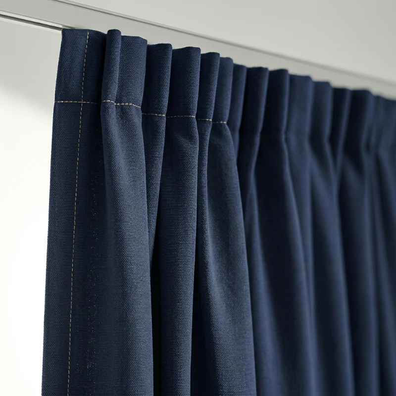 Gordijnen Verduisterend & Isolerend - Haken - Navy - Image 4