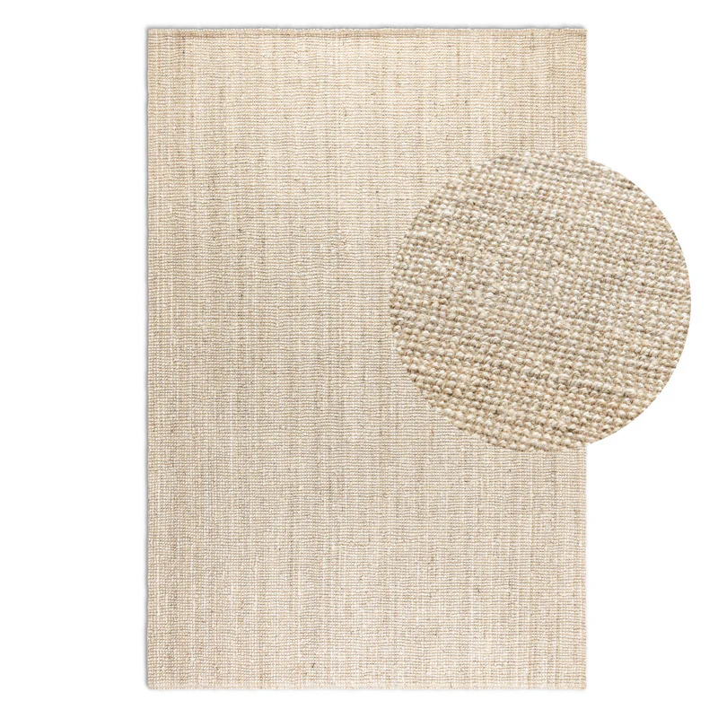 Handgeweven Jute Vloerkleed - Crème - Image 7