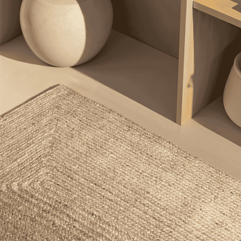 Handgeweven Jute Vloerkleed Sharmila - Crème - Image 3