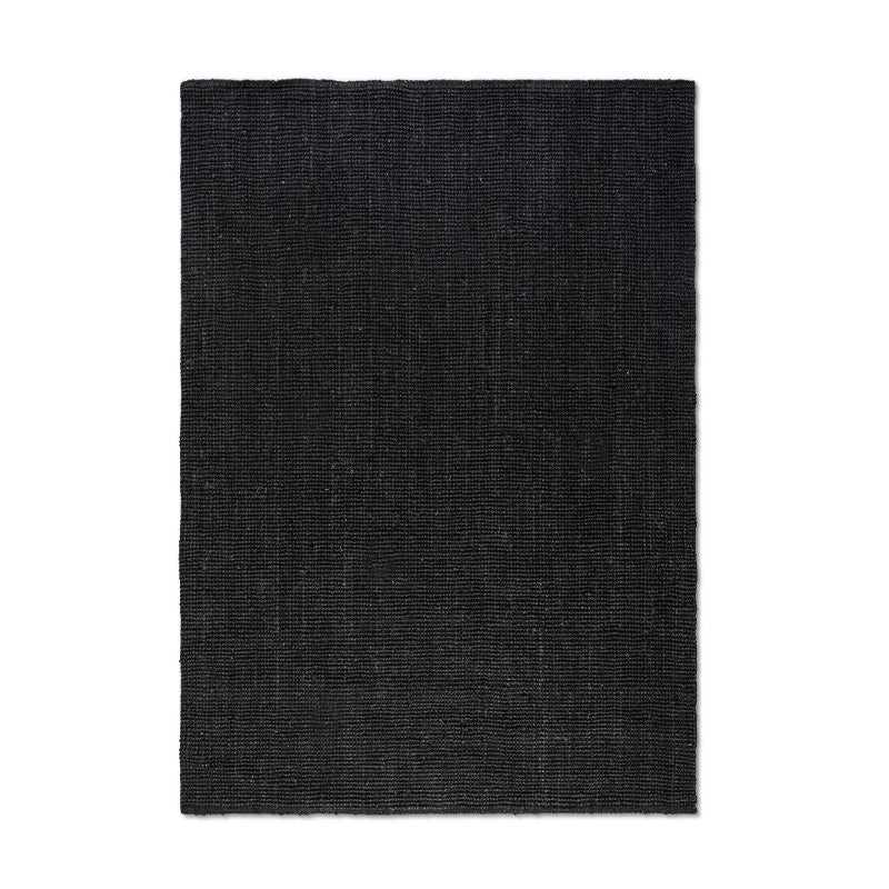 Handgeweven Jute Vloerkleed - Zwart - Image 2