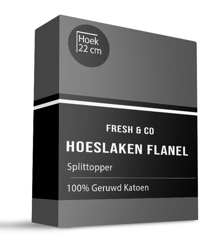 Splittopper Hoeslaken - Flanel Katoen - Image 5