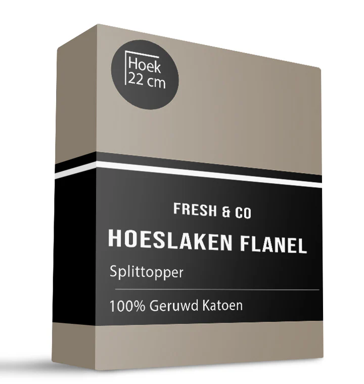 Splittopper Hoeslaken - Flanel Katoen - Image 7