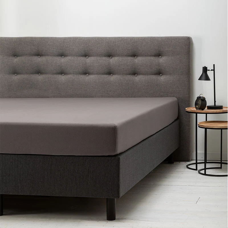 Hoeslaken - Katoen Jersey Stretch - Taupe - Image 2