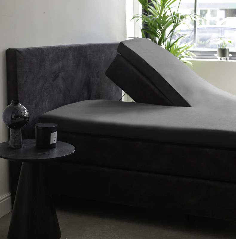 Splittopper Hoeslaken - Egyptisch Katoen Stretch - Grijs - Image 3