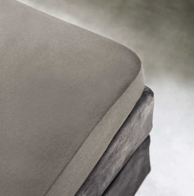 Topper Hoeslaken - Egyptisch Katoen Jersey Stretch - Taupe - Image 3