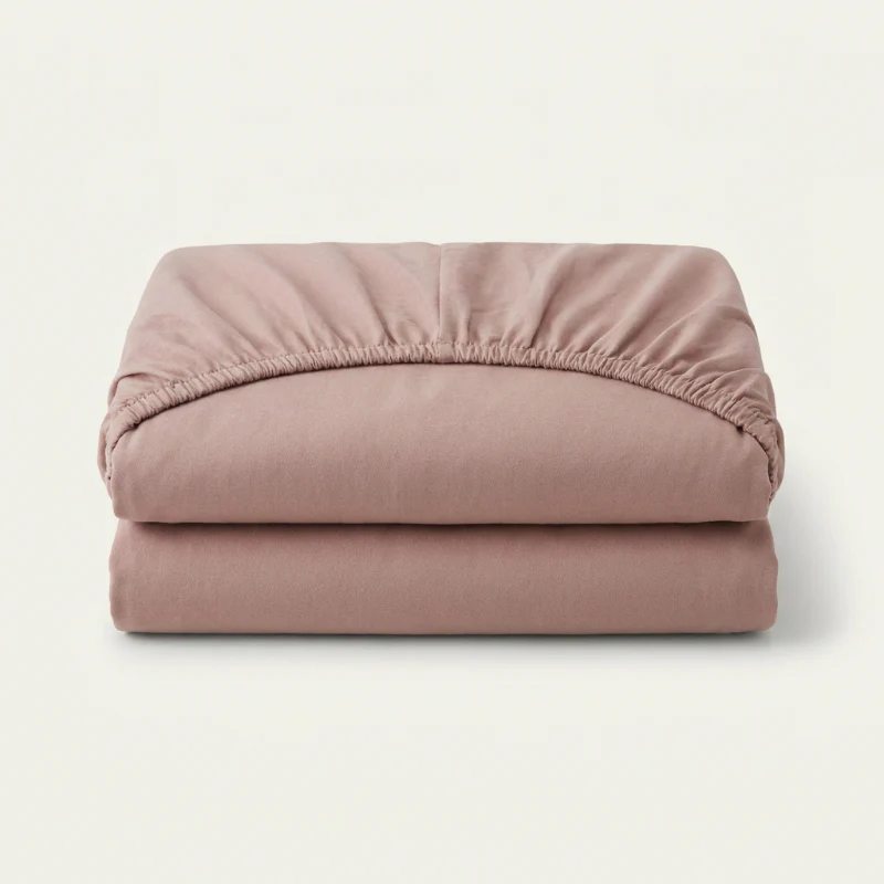 Hoeslaken Katoen - Jersey Stretch - Oud Roze - Image 6
