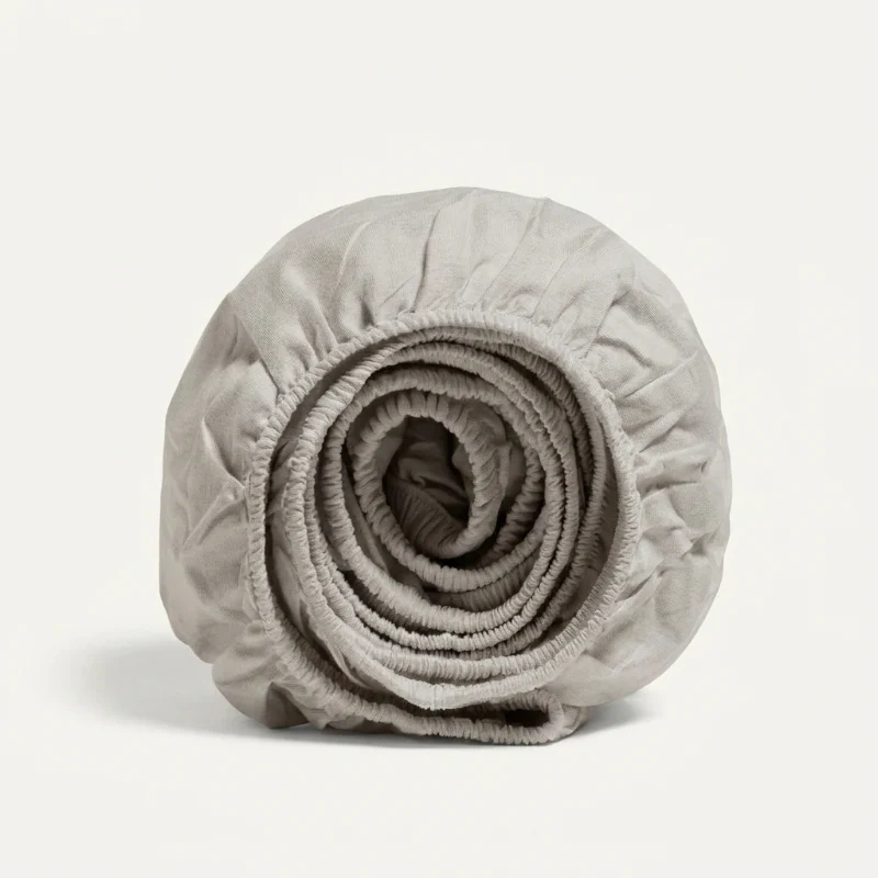 Hoeslaken Katoen - Jersey Stretch - Taupe - Image 3