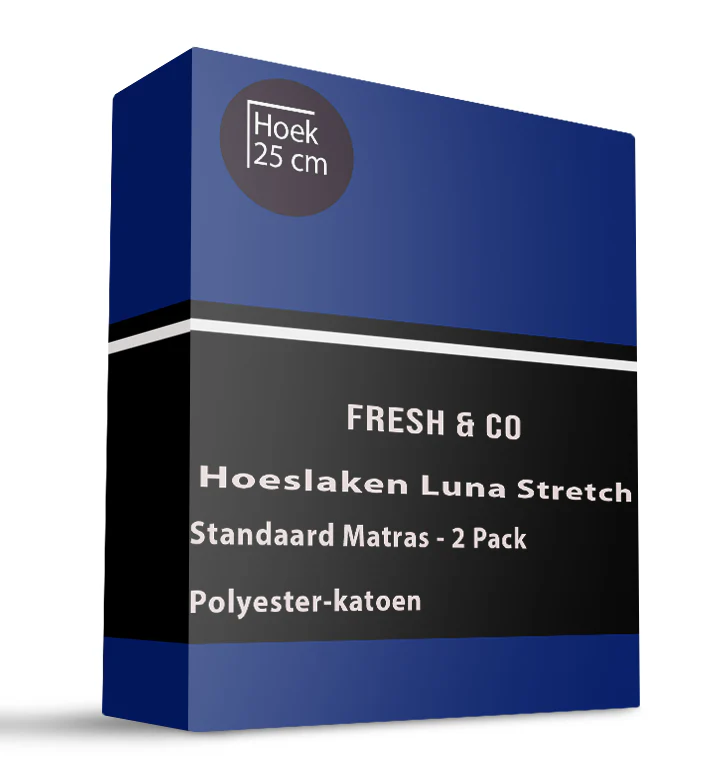 Hoeslaken - Luna Stretch - 2-PACK - Navy - Image 2