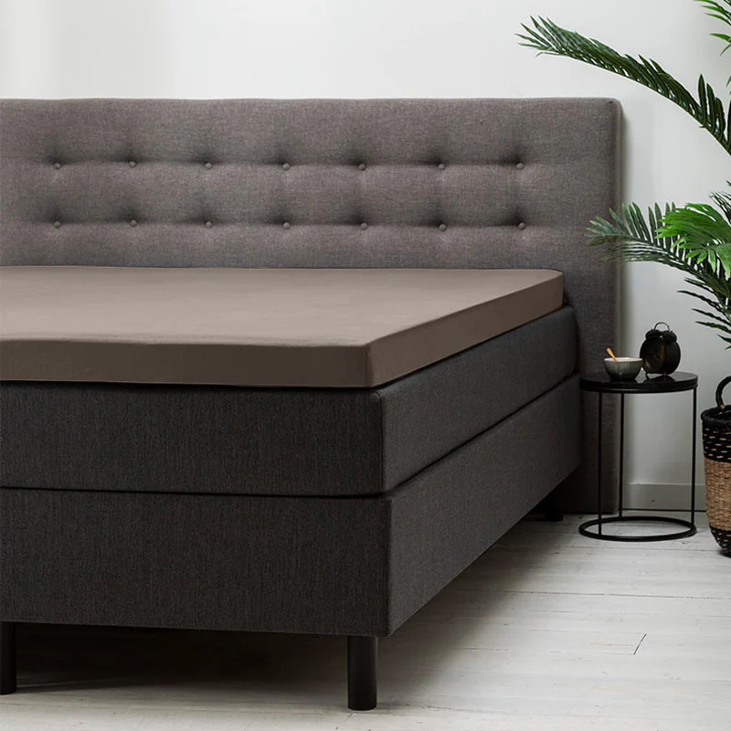 Topper Hoeslaken Verkoelend - Katoen - Taupe - Image 2