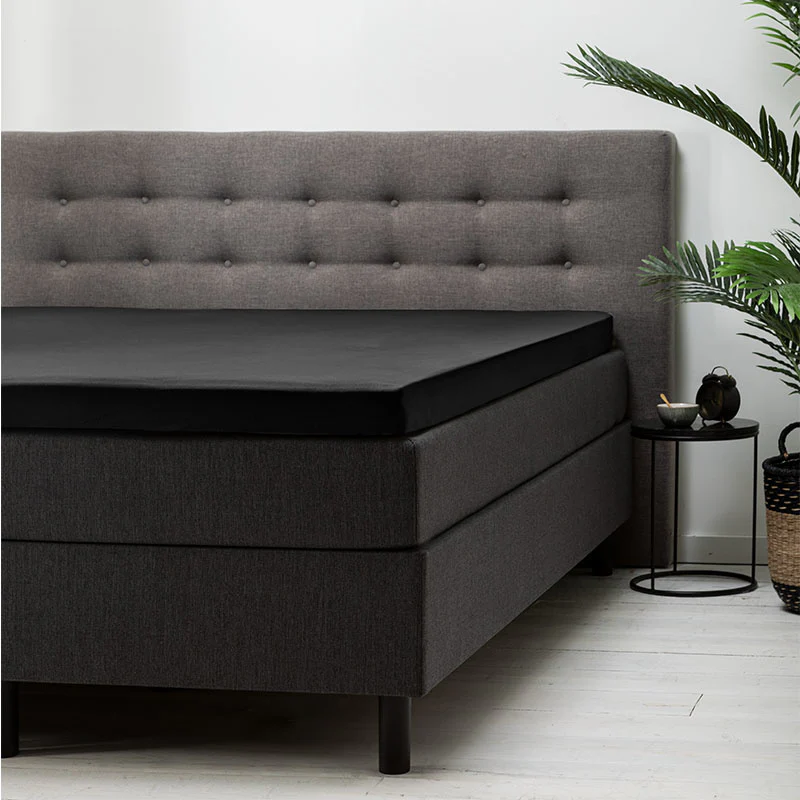 Topper Hoeslaken Verkoelend - Katoen - Zwart - Image 2