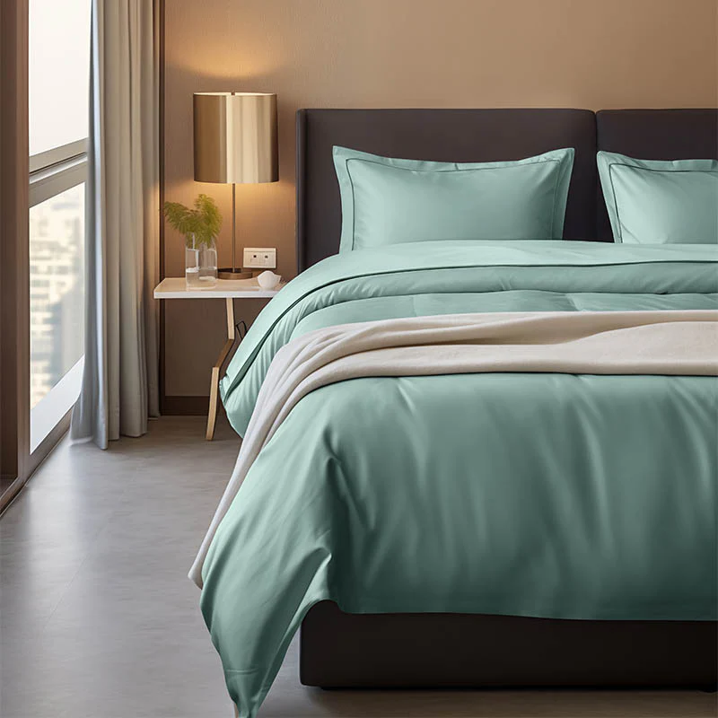 Dekbedovertrek Hotel Deluxe - Turquoise - Image 7
