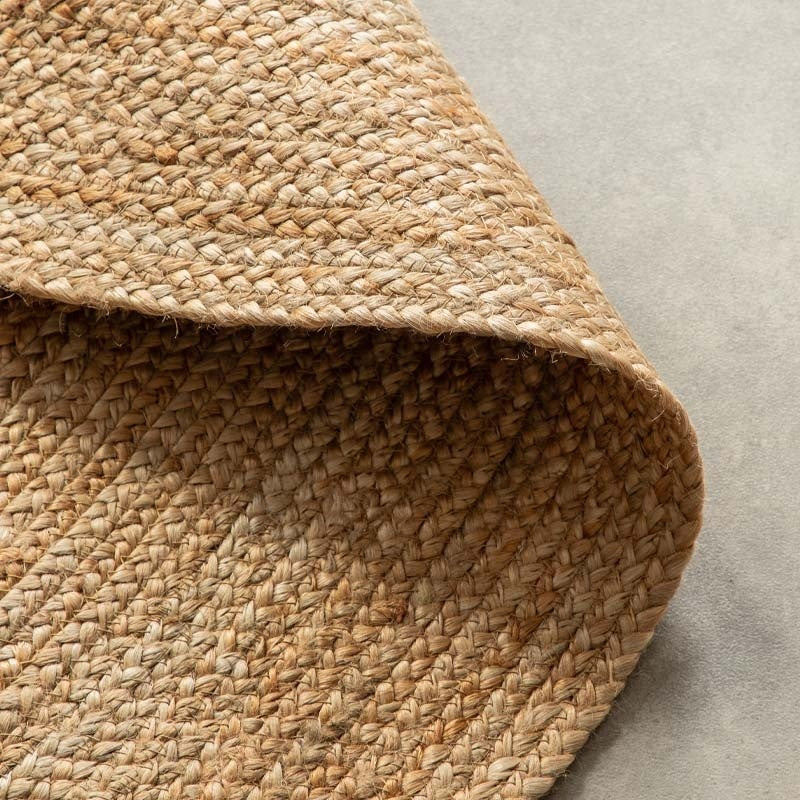 Jute Vloerkleed Geweven - Rond - Naturel - Image 5