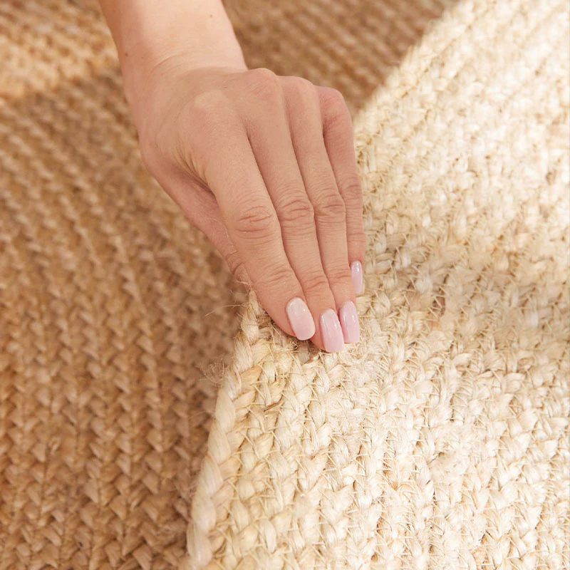 Jute Vloerkleed Jutta  Rond - Crème - Image 3