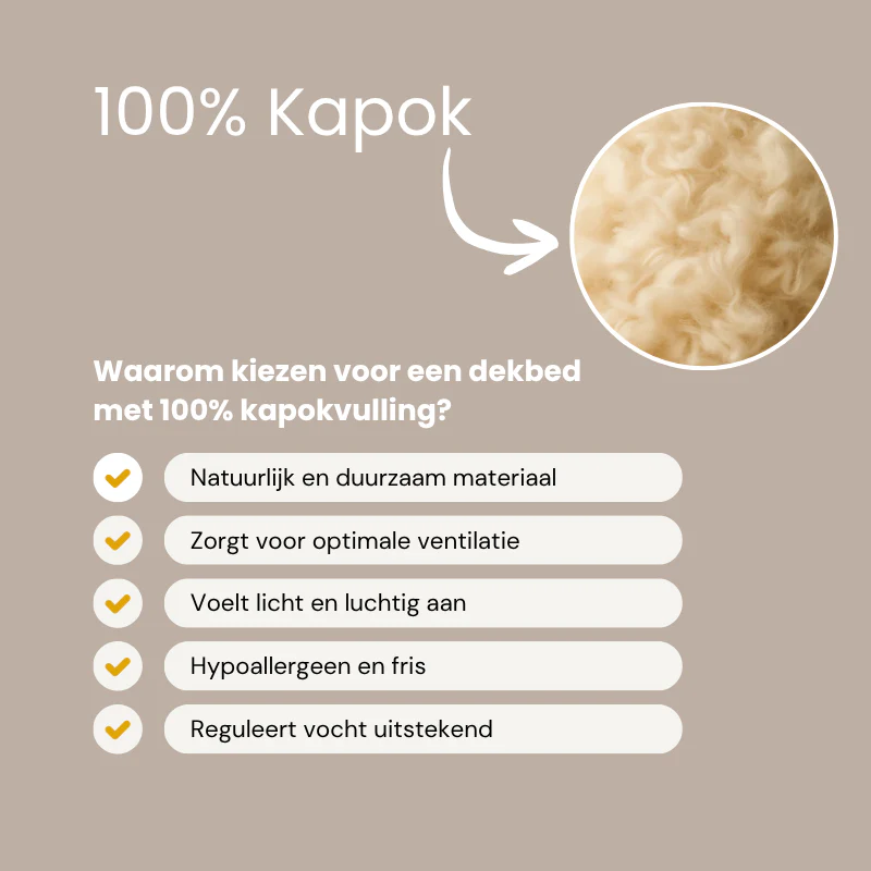 Dekbed 100% Kapok - 4 Seizoenen - Image 3