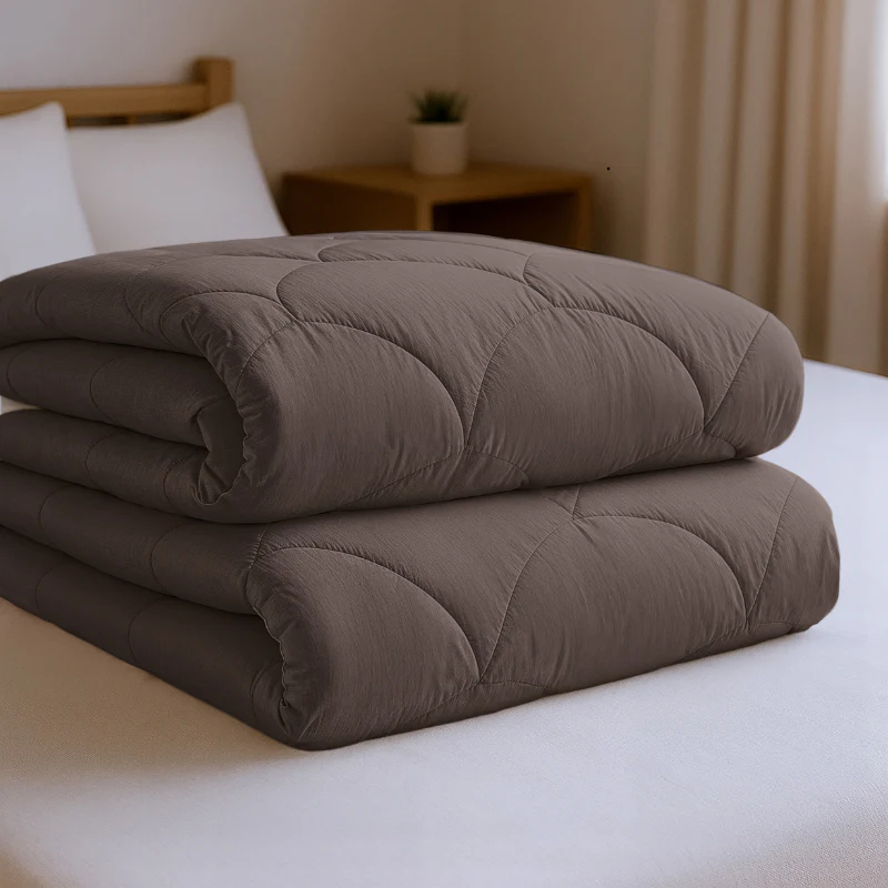 Lazy Dekbed Zonder Overtrek - Double Face - Bruin/Off White - Image 11