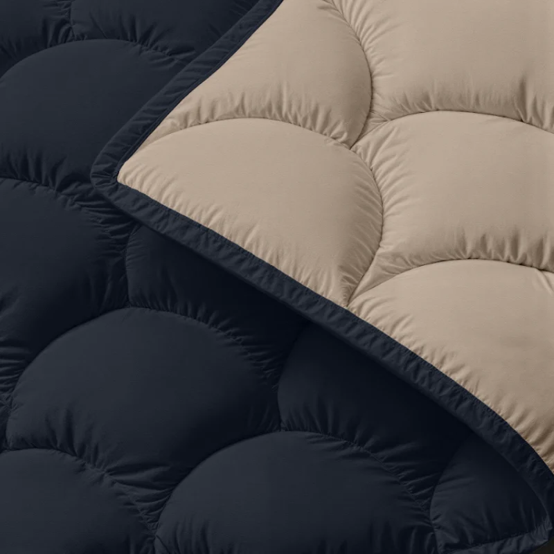 Lazy Dekbed Zonder Overtrek - Double Face - Antraciet /Taupe - Image 9