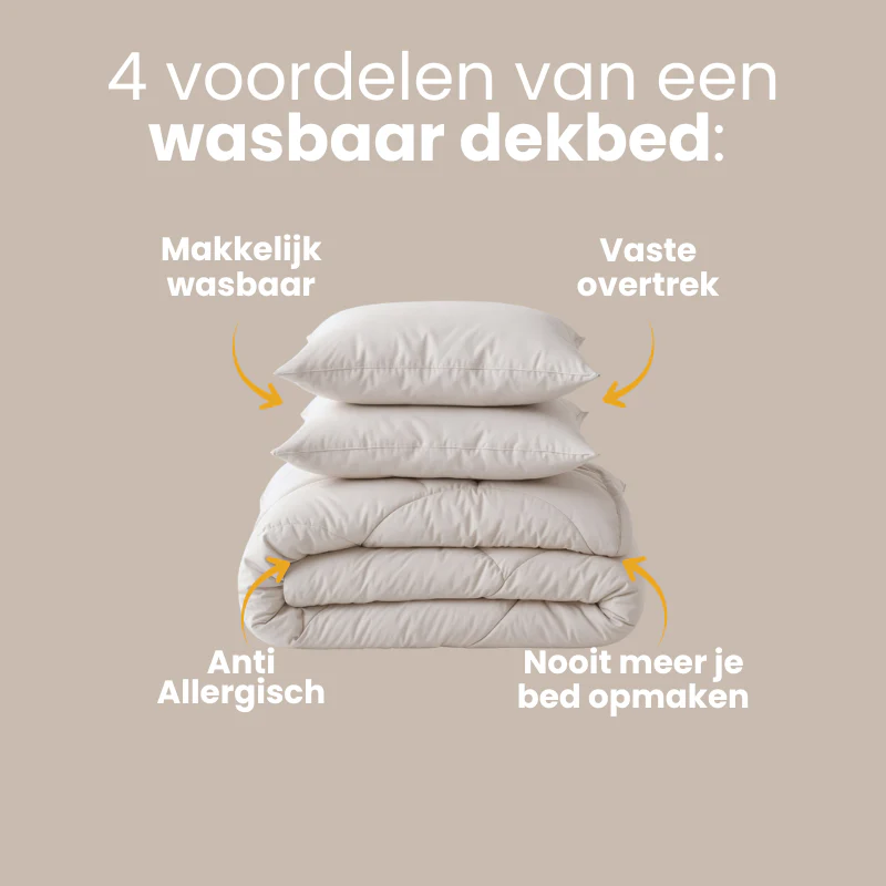 Lazy Dekbed Zonder Overtrek - Uni - Off White - Image 12