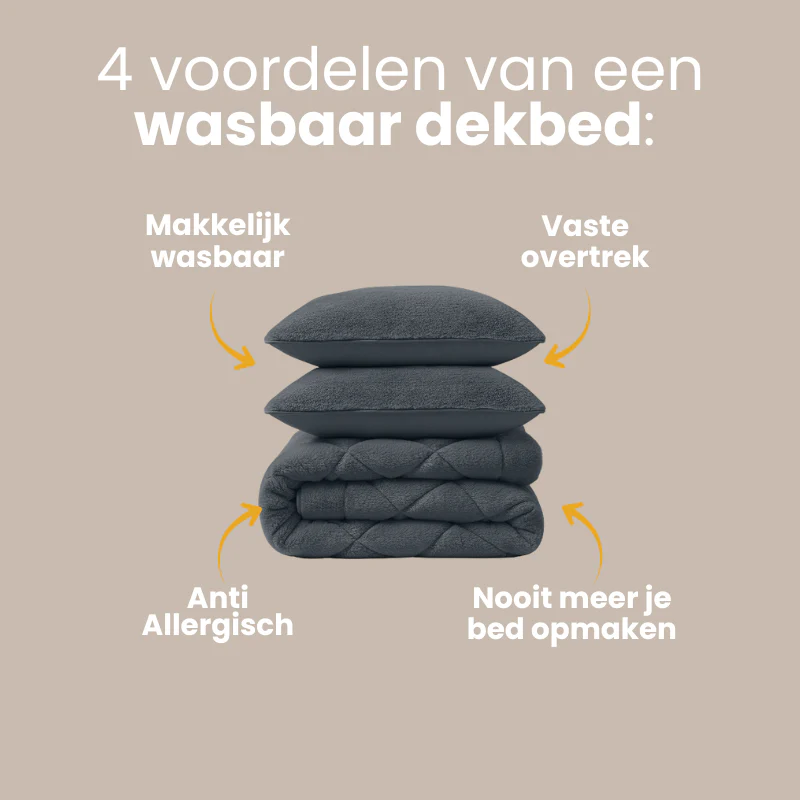 Lazy Dekbed Zonder Overtrek - Teddy Fur - Antraciet - Image 13