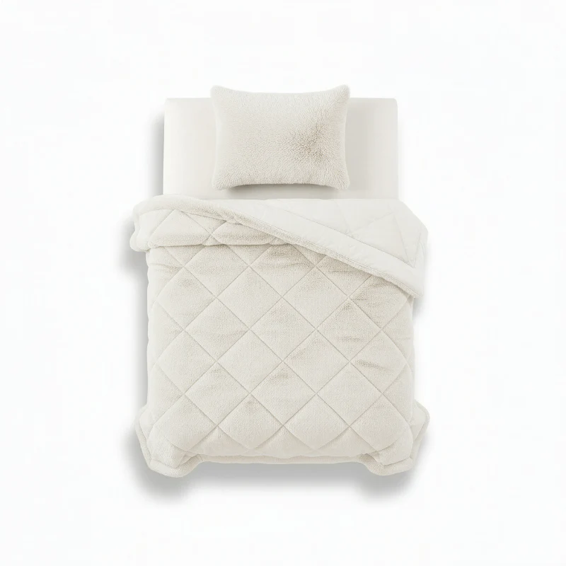 Lazy Dekbed Zonder Overtrek - Teddy Fur - Beige - Image 10
