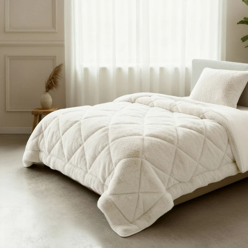 Lazy Dekbed Zonder Overtrek - Teddy Fur - Beige - Image 6