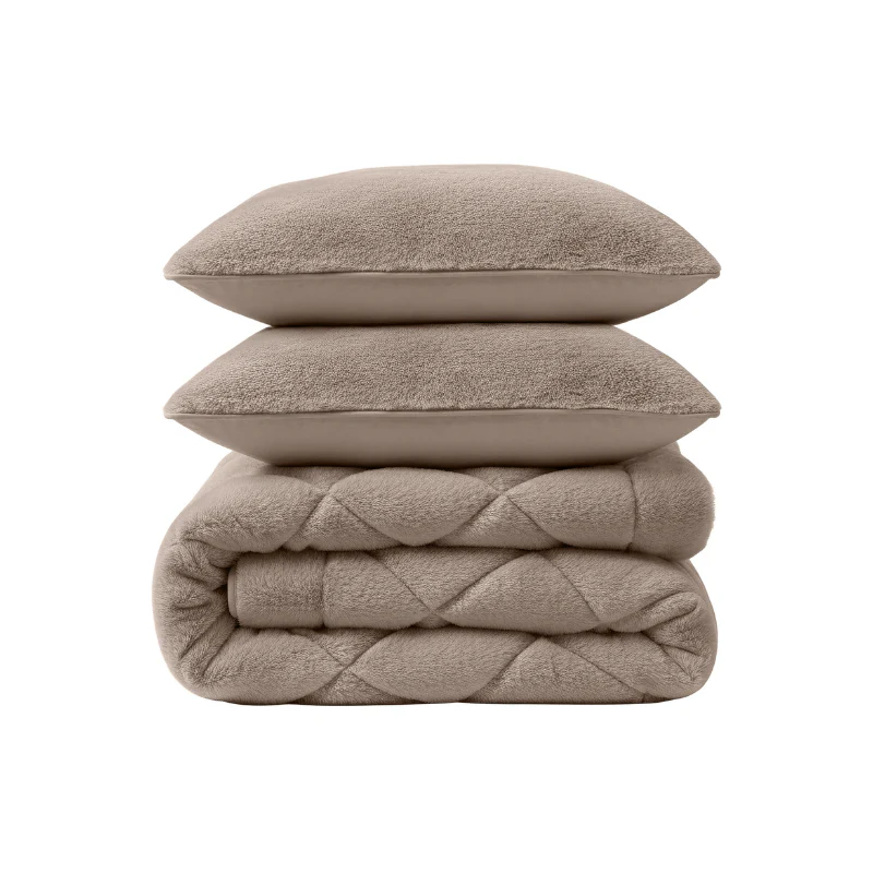 Lazy Dekbed Zonder Overtrek - Teddy Fur - Taupe - Image 10