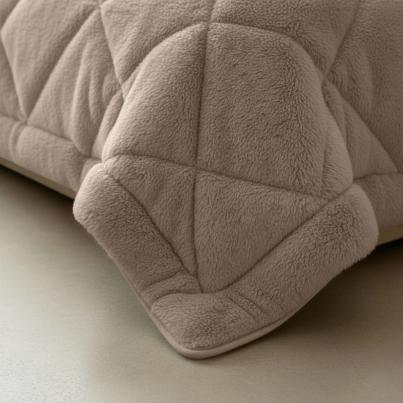 Lazy Dekbed Zonder Overtrek - Teddy Fur - Taupe - Image 7