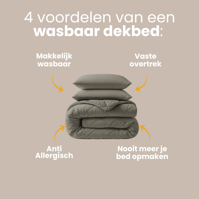 Lazy Dekbed Zonder Overtrek - Kaki - Image 12