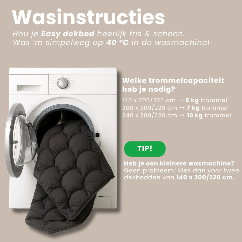 Lazy Dekbed Zonder Overtrek - Uni - Bruin - Image 3