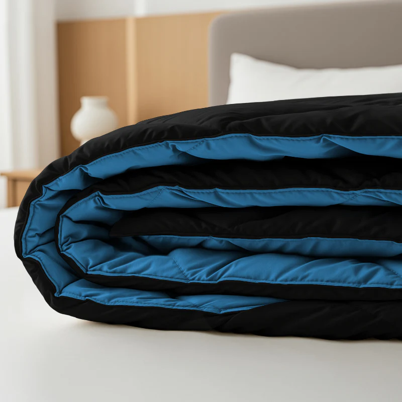 Lazy Dekbed Zonder Overtrek - Zwart/Blauw - Image 8