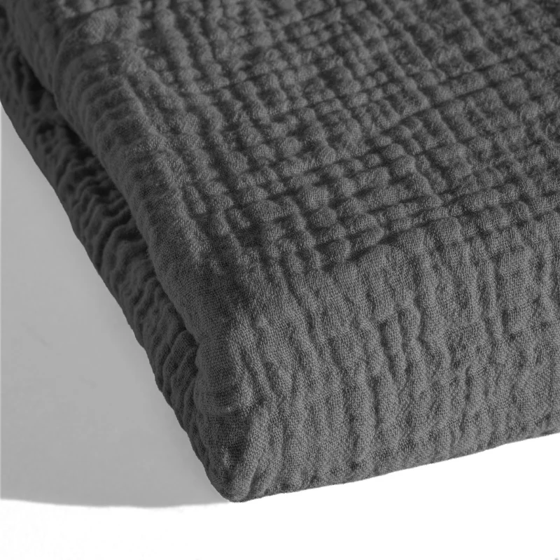 Lazy Dekbed Zonder Overtrek - Katoen Mousseline - Antraciet - Image 7