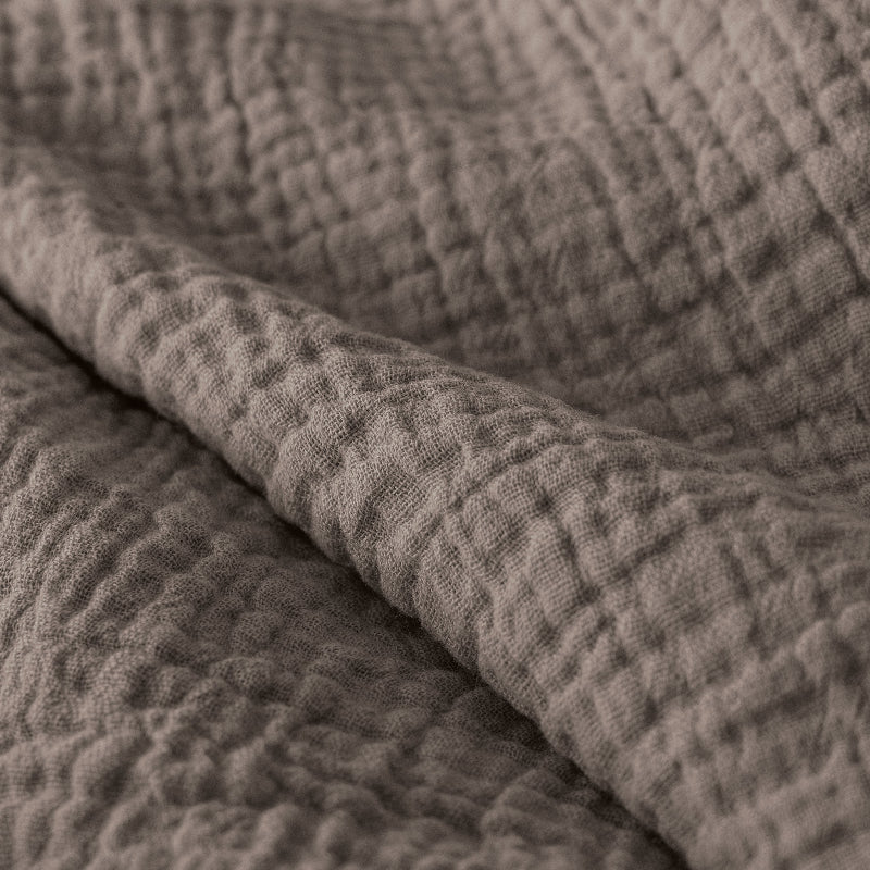 Lazy Dekbed Zonder Overtrek - Katoen Mousseline - Donker Taupe - Image 7